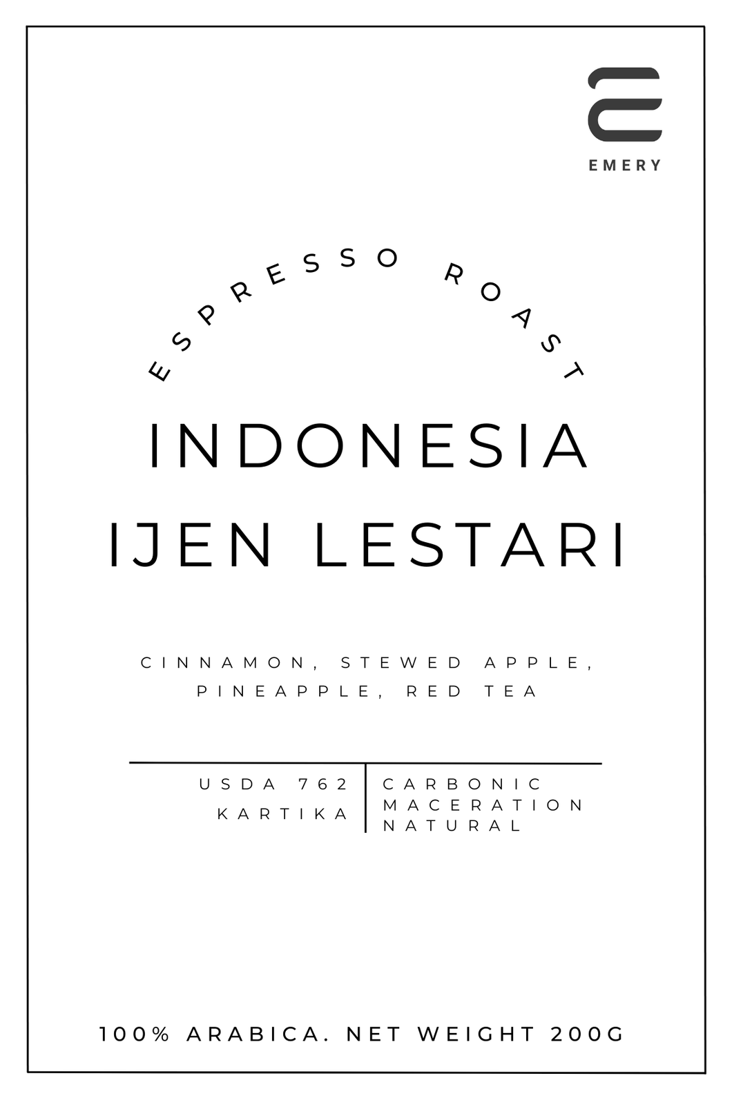 Indoneesia Ijen Lestari Espresso Roast