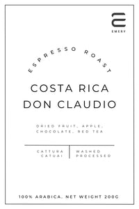Costa Rica Don Claudio Espresso Roast