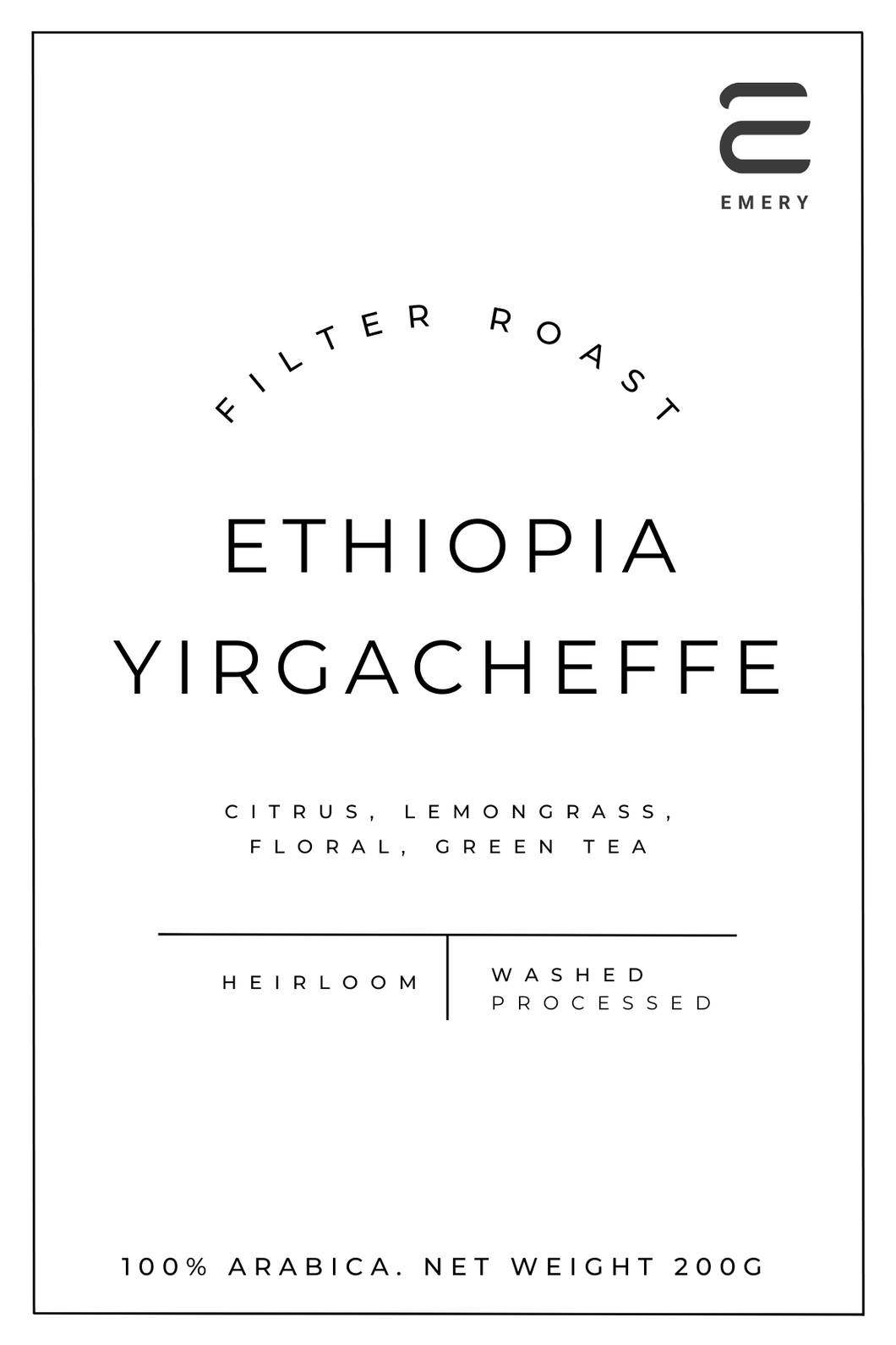 Ethiopia Yirgacheffe Filter Roast