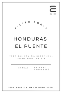 Hondura El Puente Filter Roast